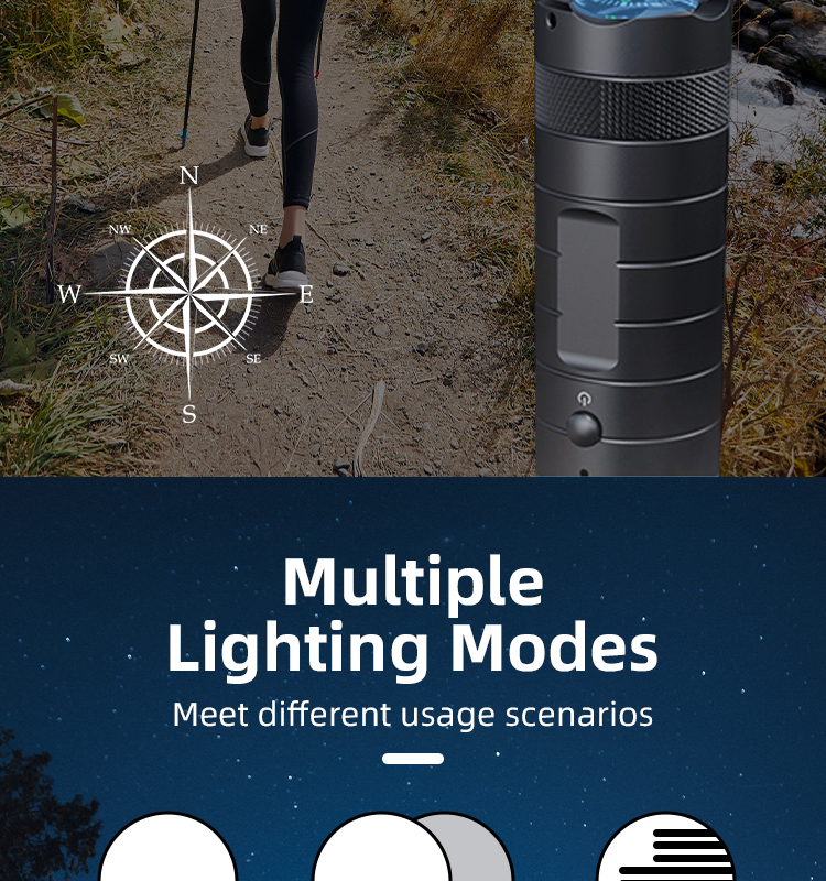 Helmet Recorder Cameras, Outdoor Waterproof Flashlight Recorder, Motorcycle Bike Riding 1080P HD Video Sports Camera for Camping