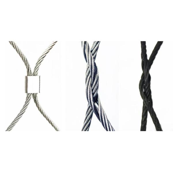 Hammock Welded Garden Fencing Wire Mesh Trapezoid Rhombus Shape For Stairs Railing Infill