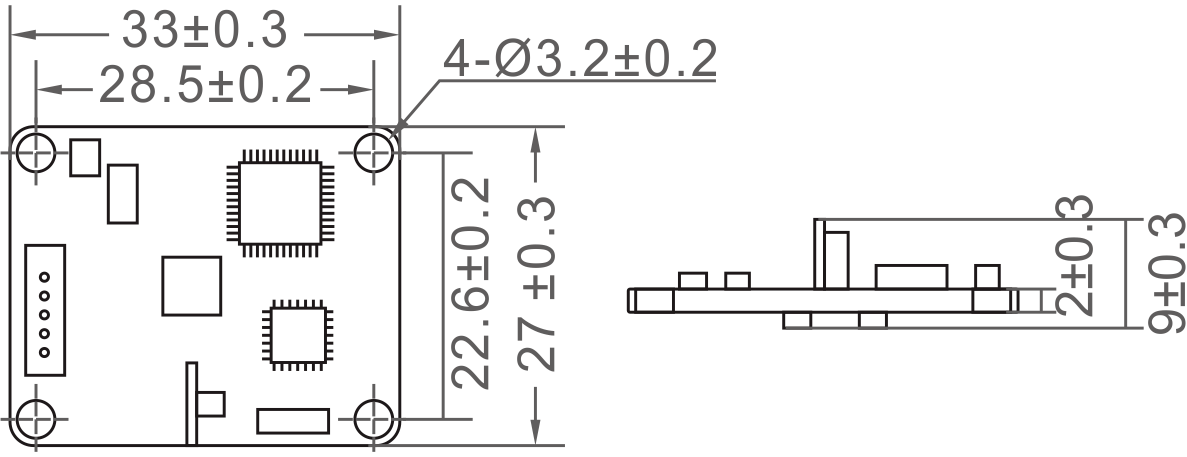 GDM355 / GDM365 Dynamic 3D Electronic Compass Sensor For Antenna Servo Control