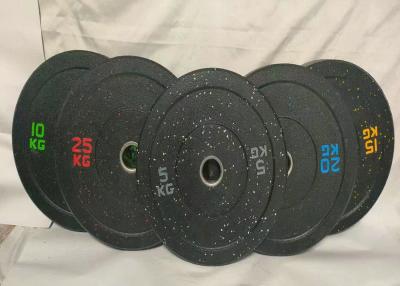 Colorful Full Rubber 20kg Barbell Plates Large Hole For Gym Fitness Training