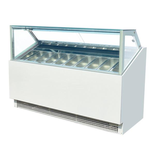 High Effieciency Italian Gelato Ice Cream Show Case Freezers with CE