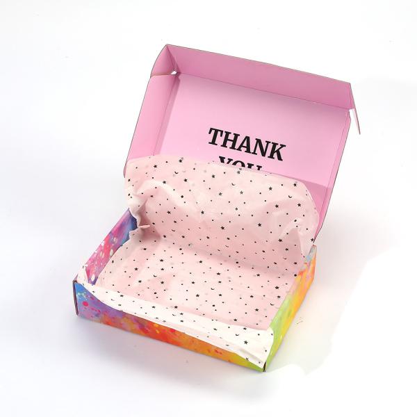 Digital Printing Custom Printed Logo Pink Gift Tissue Paper for Packaging Clothes
