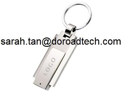 China OEM Free Company LOGO Printed Promotional Gift Metal Rotator USB Flash Drive