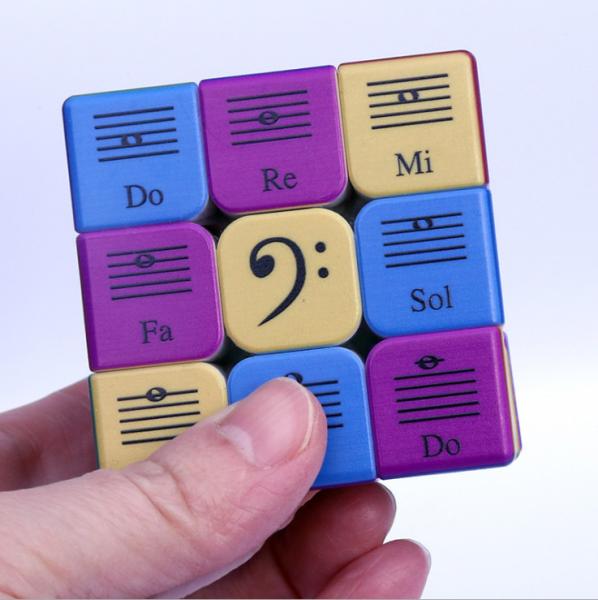 Speed 3x3x3 IQ Magic Cube Music Notes Puzzle  Relief Toys Gift Lovers Kids Adult  85g