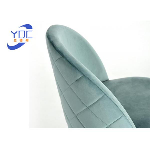 Restaurant Dining Modern Fabric Chair With Metal / Wooden Legs