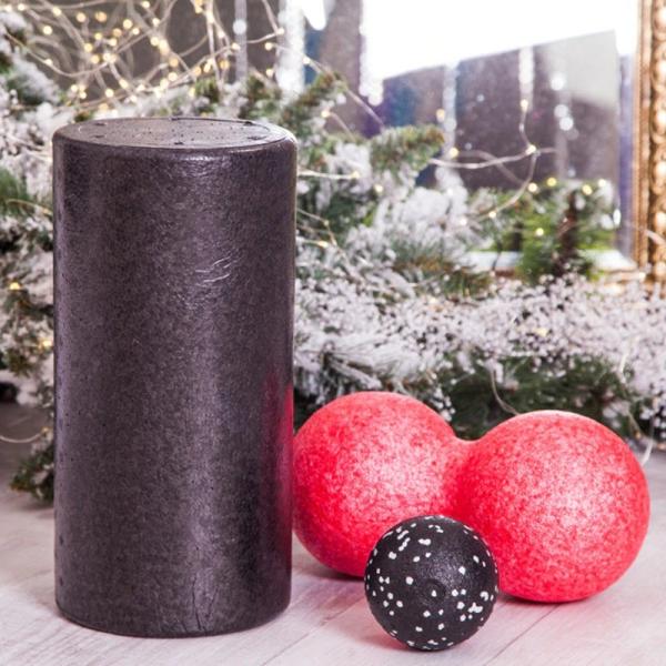 Gym Fitness Yoga Foam Roller Peanut Ball Set Pilates Block Peanut Massage Roller Ball