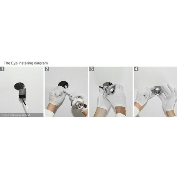 3W 4000K Embedded LED Focus Spotlight Non Glare Ra 90 Stainless Steel