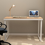 Light Wood Grain 120cm Width 15KG Bamboo Writing Desk