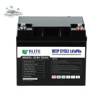 Bateria profunda do ciclo 12.8V 50Ah 12V LiFePO4 para o poder e o sistema solar do armazenamento