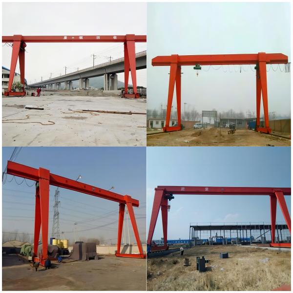 Electric MH Cantilever Gantry Crane Span 7.5m~35m With Electric Hoist