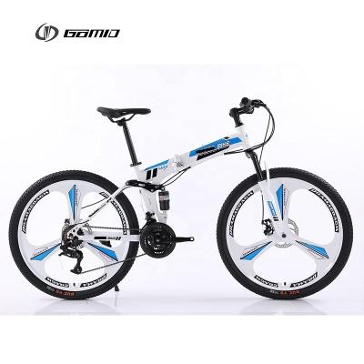 GOMID Customized OEM Carbon Steel Frame Full Suspension Foldable Mountain Bike with 21 Speed Gears and 20kg Gross Weight