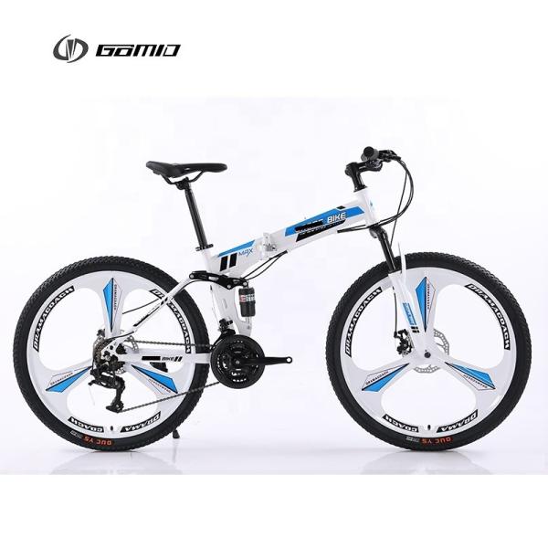 GOMID Customized OEM Carbon Steel Frame Full Suspension Foldable Mountain Bike with 21 Speed Gears and 20kg Gross Weight