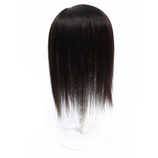 Silky Straight Women's Toupee with Heavy Density and Left Toupee Design 100% Human Hair