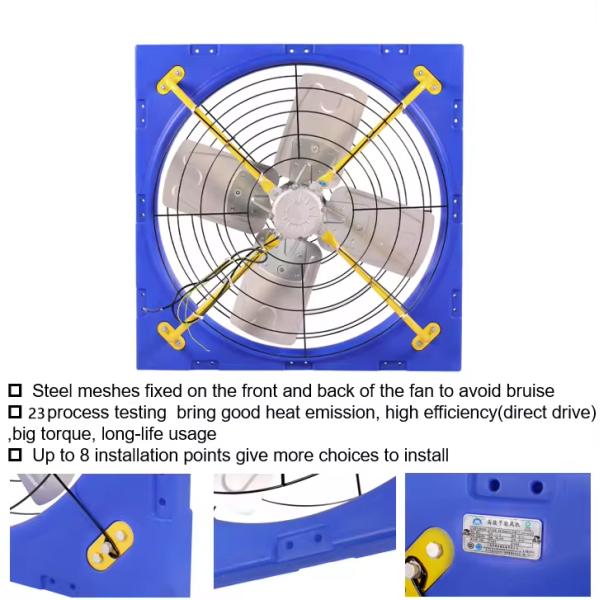 Poultry Farm Livestock Ventilation Fans Industrial Fan For Cooling
