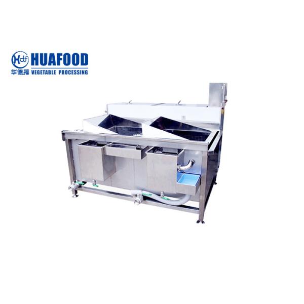 Automatic Restaurant Vegetable Washer With Double Trough Washing Machine
