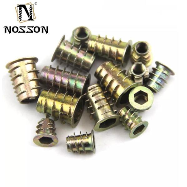 Stainless Steel 201/304/316 Furniture Threaded Insert Nuts for Wood Furniture Repair M5 M6 M8 Metric Measurement System