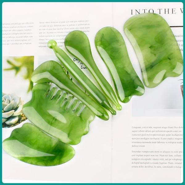 Effective Resin GuaSha Tool for Face Neck Back Body Massage Therapy Shelf Life 1 Year