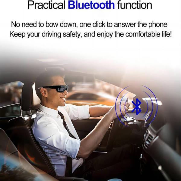 1080P Bluetooth Video Sunglasses With UV Protection Safety Lenses Music Photo Recording