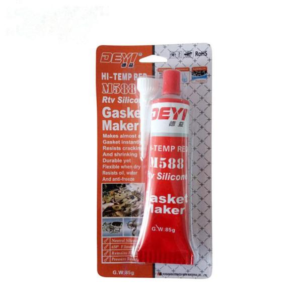 ISO9001 Certified Red Acid RTV Silicone Gasket Maker 85g For Sealing Applications