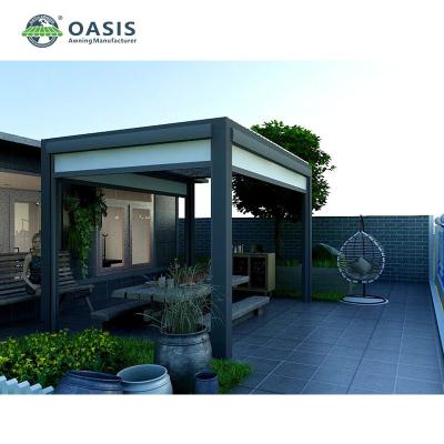 Outdoor 5x4x2.8m 	Aluminum Louvered Pergola , Backyards Houses Motorized Pergola