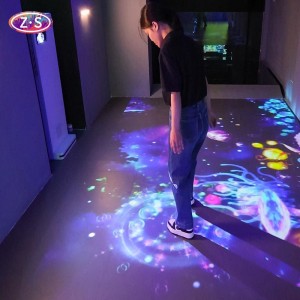 All-In-One Floor Projector Vibrant Colors Real Time Data For Marketing Agencies