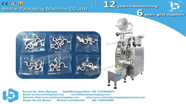 Plastic rings for curtains counting packaging machine
