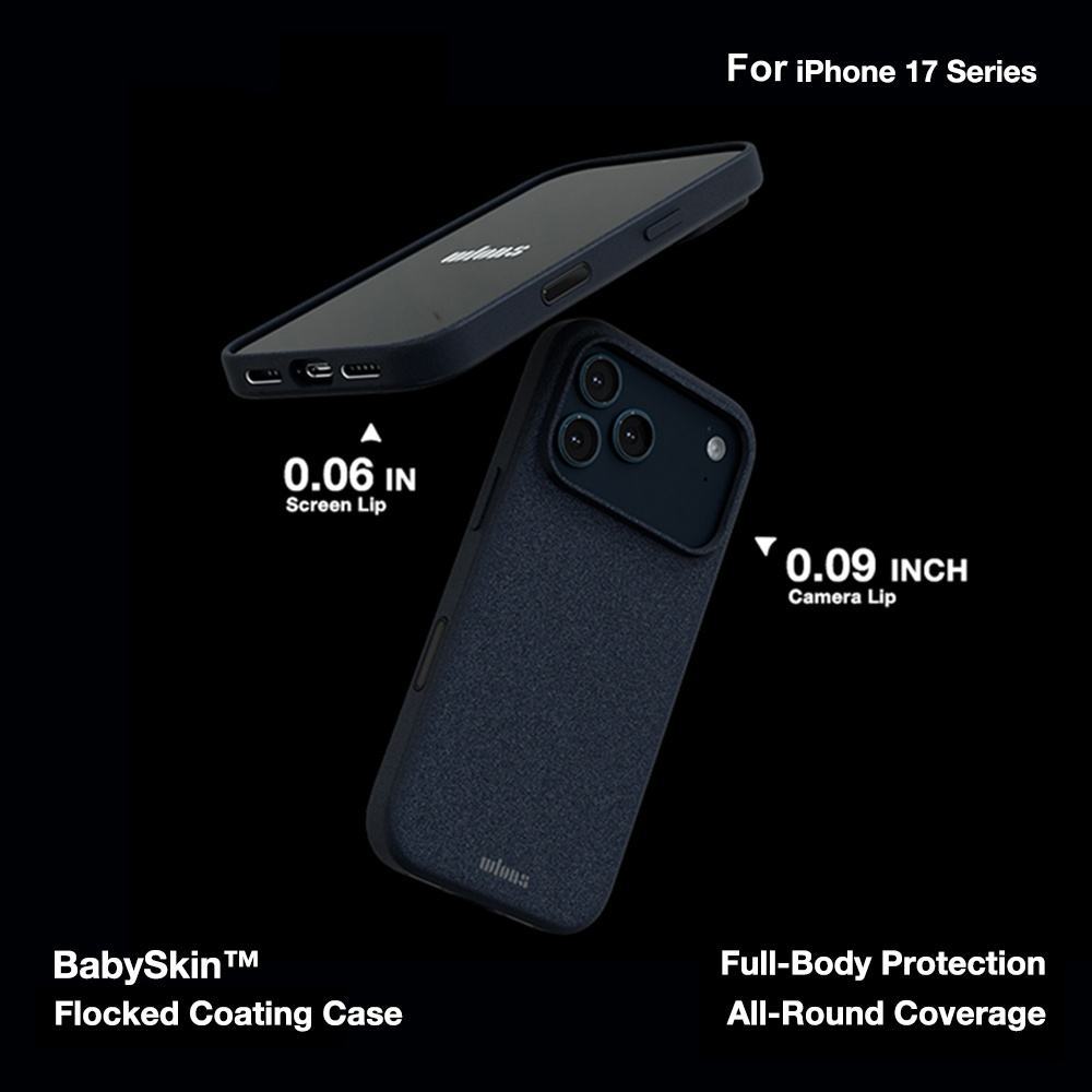 Laudtec Baby Skin Phone Case Tpu Pc Magnetic Solid Color Business Back Cover Oem/Odm Wholesale for Iphone Air 17 Pro Max Sjk1117