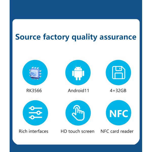 Thermal Transfer Printer Technology 11.6 Inch Android POS Kiosk for Supermarket Restaurant 4GB 32GB NFC 58mm Touch Screen