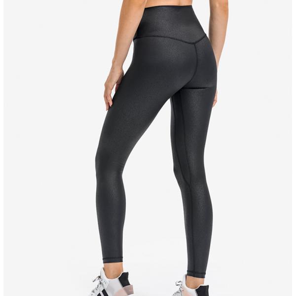 Womens High Waisted Yoga Pants Capri Gilded Nude Skin Friendly