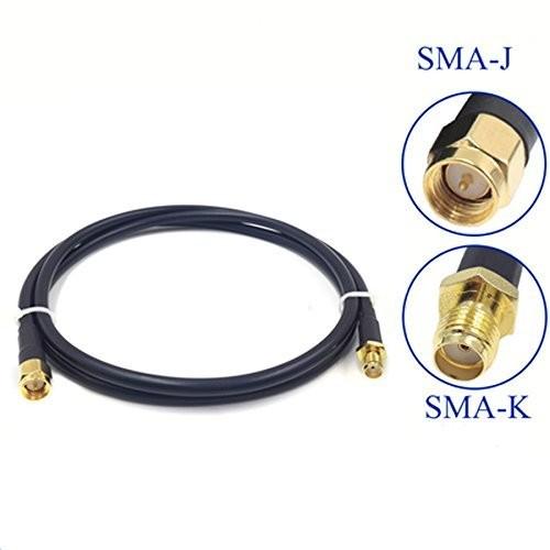 Mini RF Cable Assemblies Antenna WiFi Pigtail Cable IPX To SMA Extension 50ohm