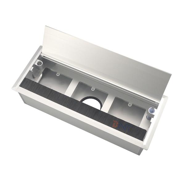Brushed Wire Management Desk Cable Box Aluminum Cable Grommet