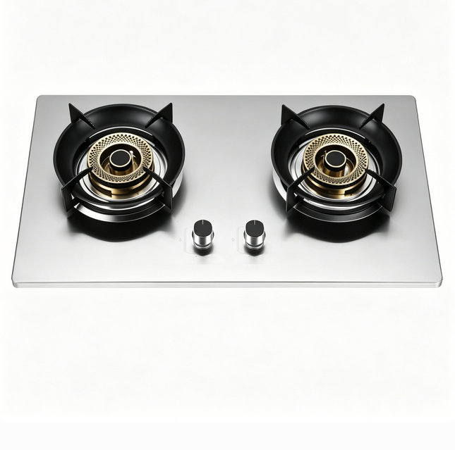 2 Burner Gas Stove Built In Glass Gas Hob LPG OEM ODM Customized Factory