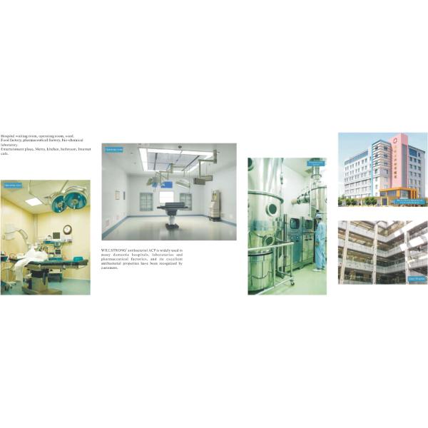 Antibacterial Recyclable Core Metal Curtain Wall Interior Decoration Materials For Hospital