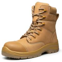 Bottes de travail en cuir de vache résistantes au glissement et à l'usure