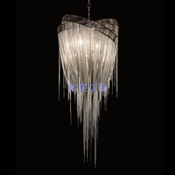 Black chain hung chandelier lighting for indoor home lighting (WH-CC-16)