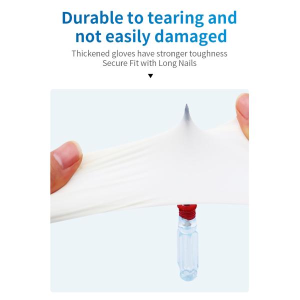 Guantes de nitrilo desechables sin látex sin polvo de grado médico e industrial azul / rosa tamaños XS-L aprobado por la FDA protección flexible y cómoda
