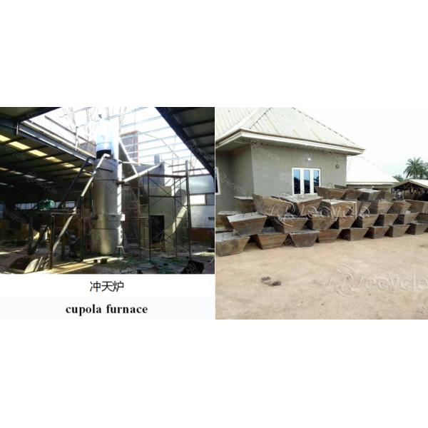 Lead Recycling Scrap Battery Lead Plate Melting for Lead Ingots Production