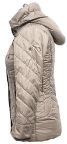 Heavy Thick Solid Hooded Coat For Women Short Type 100% Polyester Lining