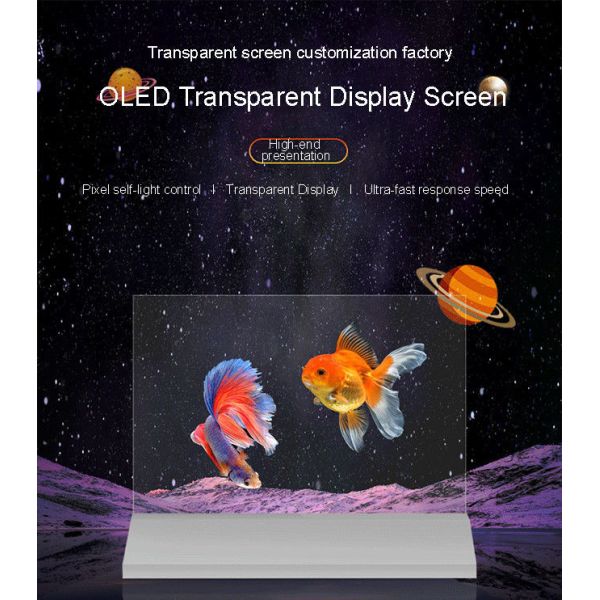 30 Inch Transparent OLED Panel 4K Clear OLED Display For Interactive Menus