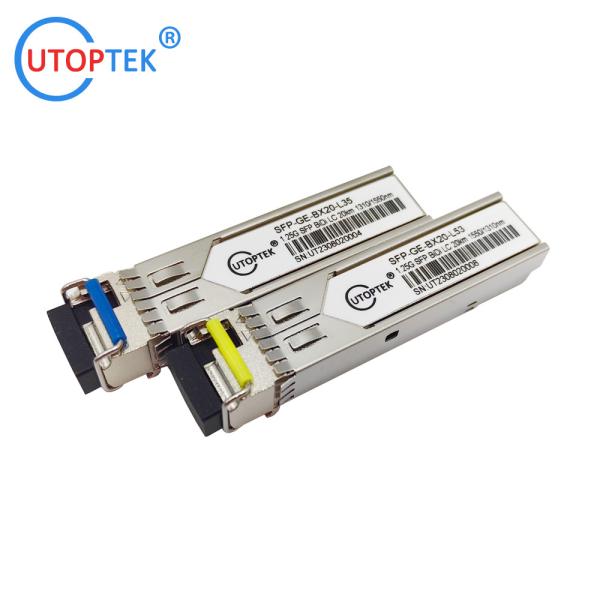 1.25G SFP BiDi LC 20km optical transceiver Tx1310/Rx1550nm compatible cisco/huawei/HP/Aruba/Ericsson/Mikrotik