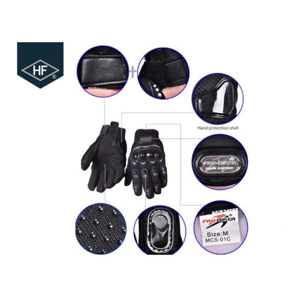Black Red Blue Off Road Motorcycle Accessories Waterproof Full Finger Gloves