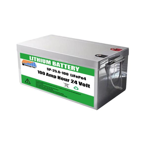 Rechargeable Lifepo4 Deep Cycle Battery 24v 100ah Lifepo4 Battery Flexible Voltage