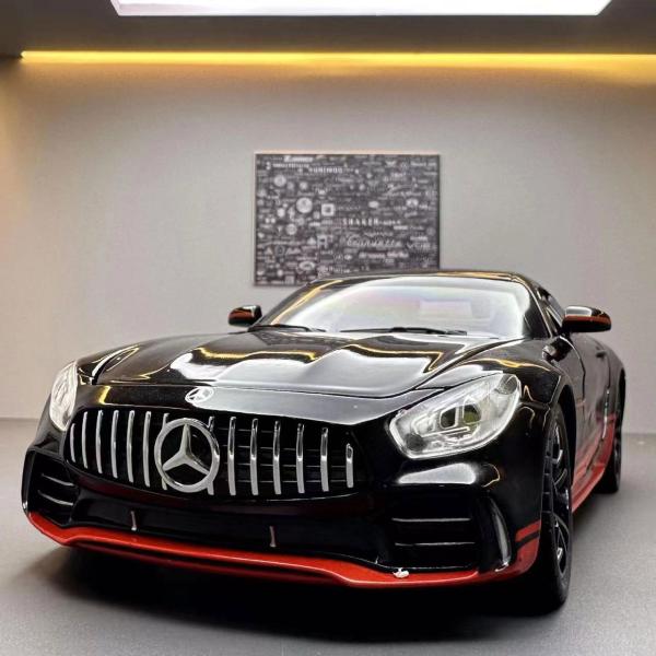 Alloy Amg Car Model 1 24 Daben Gtr With Spray Recoil Acousto-Optic Simulation Sports Car
