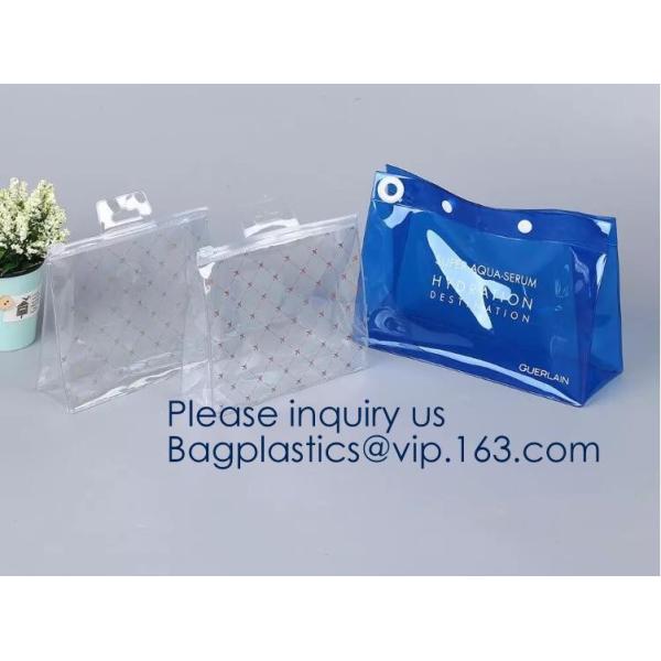 Small Clear PVC Waterproof Bag with Zipper Closure, Mini Portable Transparent Plastic Organizer Pouch for Cosmetic, Make