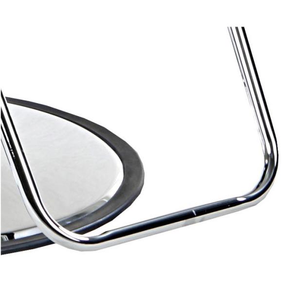 Shinning Chrome Salon Hydraulic Chair Reclining Backrest With U- Shaped Footrest