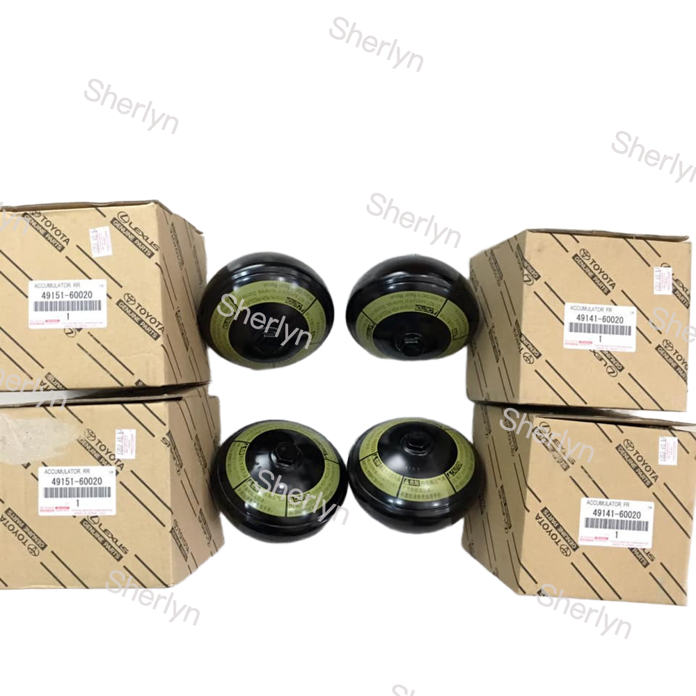 4 Pcs 49141-60010 LX470 Front&Rear Hydraulic Suspension Accumulator 49151-60010 Is Compatible With LX570 LC100 LC200