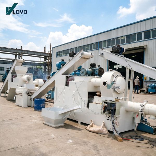 LOVO LOVO-300 Fully Automatic 380V Soap Machine Line 100-300kg/h Bar Soap Making Easy Operate Small Mall-Scale Manufacturing