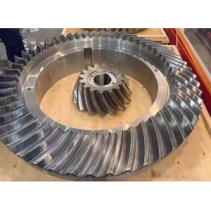 Equipamento de worm espiral personalizado com número de dentes e acabamento de superfície adaptados