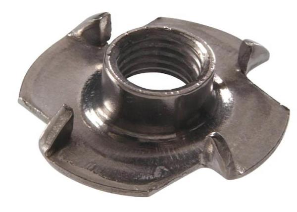M6 Duplex de aço inoxidável simples SS 2205 4 garra 4 móveis de ponta T-Nut com ponta