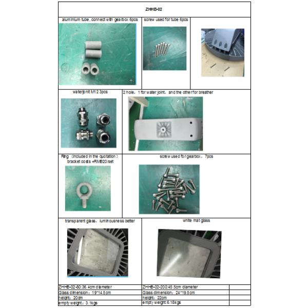 8000Lm SMD  LED High Bay Light Fixture IP65 IK8 For Warehouse LG chip and MW driver